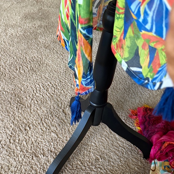 Colorful strappy Leaf Print Women's Swim Coverup - Picture 3 of 5